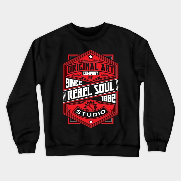 Lowbrow Original Seal Crewneck Sweatshirt by RebelSoulStudio